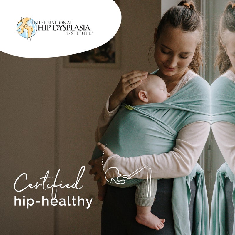 Boba Baby Wrap Carrier - Original Baby Carrier Wrap Sling for Newborns - Baby Wearing Essentials - Newborn Wrap Swaddle Holder, Newborn to Toddler Infant Sling (Serenity Sea Mist) - Image 3